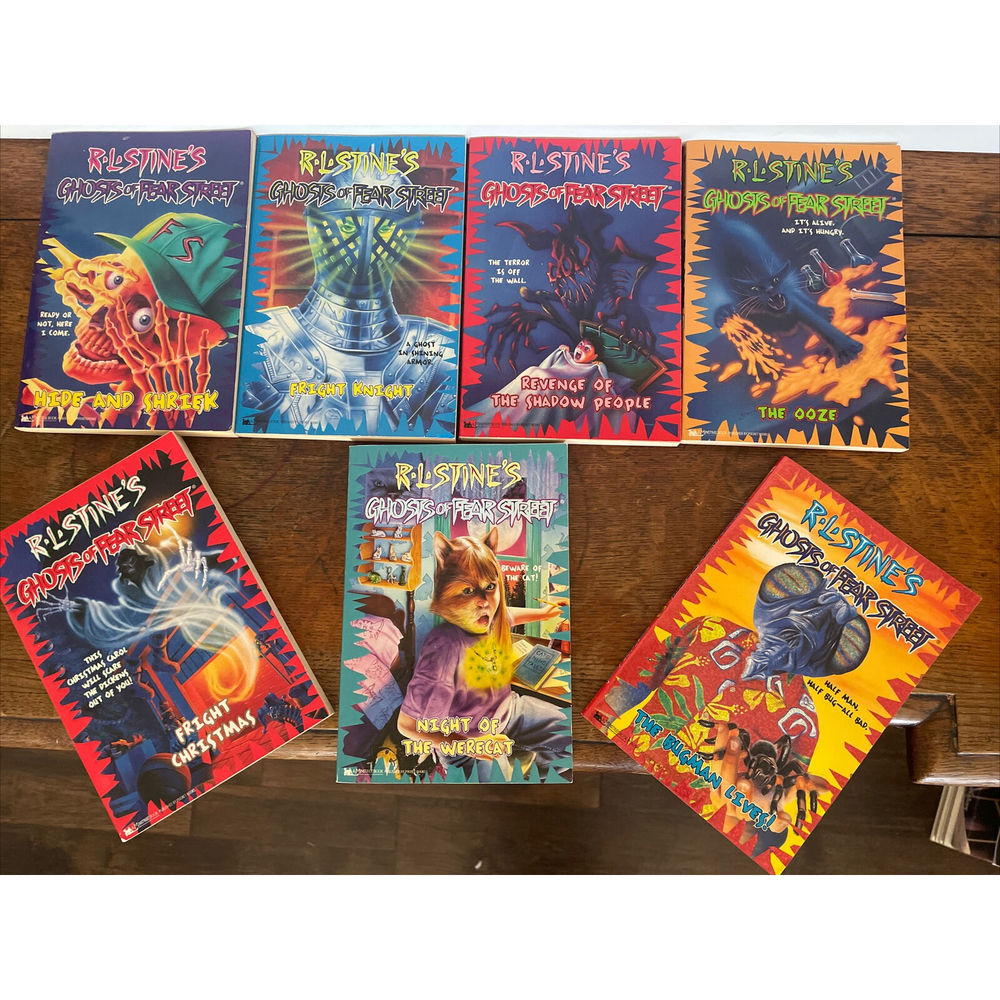 Lot of 7 Goosebumps Ghosts of Fear Street Series Books R. L. Stine 1st Printings